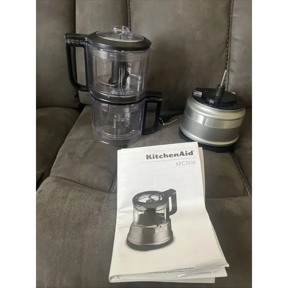 KitchenAid 3.5 Cup Food Chopper, 2 Speeds and Pulse, KFC3516 New. Extra Bowl